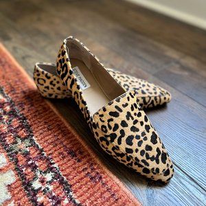 Leopard Print Calf Hair Steve Madden Loafers